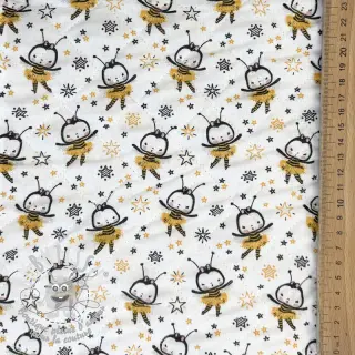 Tissu coton QUILTING Elisabetta jaune