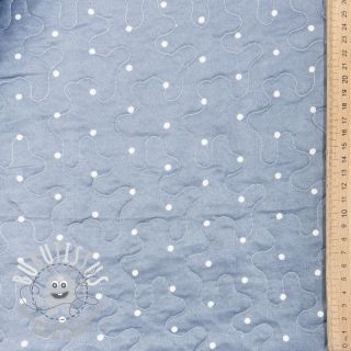 Tissu matelassé QUILTING Julianne bleu