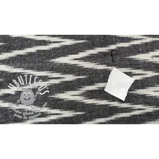 Tissu coton IKAT grey design A 2nd class