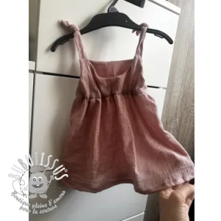 Viscose lin CRINCLE old blush