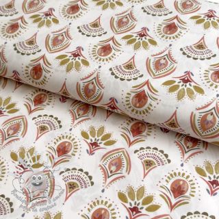 Tissu coton Motif off white digital print