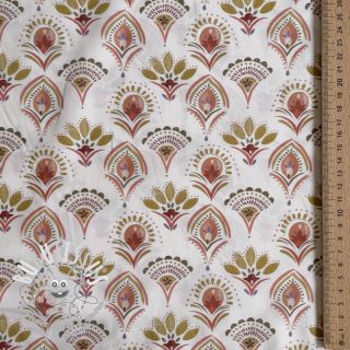 Tissu coton Motif off white digital print