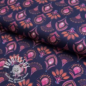 Tissu coton Motif navy digital print
