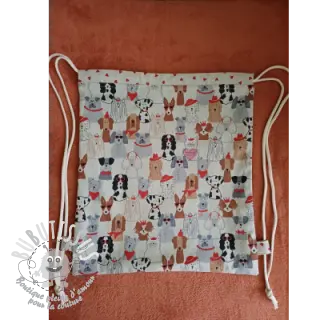 Tissu déco Linenlook Dog Dress Up