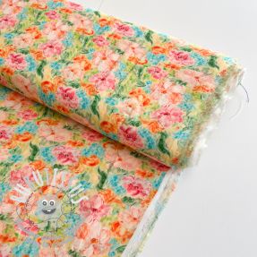 Viscose RAYON POPLIN Dreamy flowers design E digital print