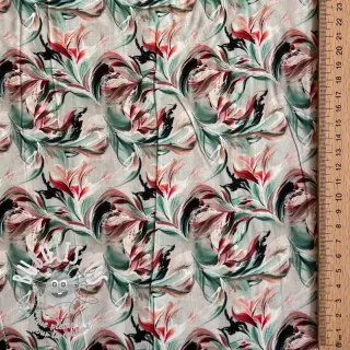 Viscose RAYON POPLIN Diverse graphics design E digital print