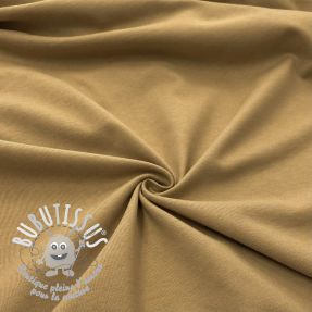 Jersey coton caramel