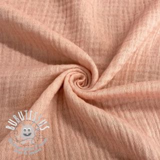 Tissu double gaze/mousseline MELANGE pink
