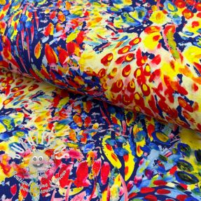 Jersey VISCOSE LYCRA HEAVY Watercolor Abstract design A digital print