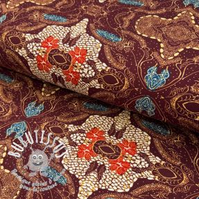 Jersey VISCOSE LYCRA HEAVY Batik design A digital print