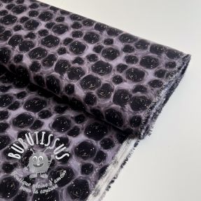 Viscose RAYON POPLIN Black holes design D digital print
