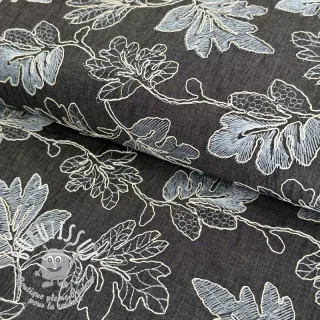 Tissu coton JEANS EMBROIDERY Lisa design D