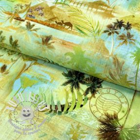 Viscose lin Egypt design A digital print