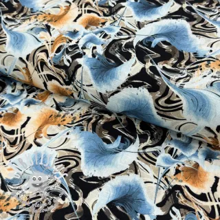 Viscose lin Paint chaos design A digital print