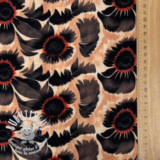 Viscose lin Sunlower design B digital print