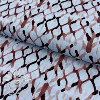Viscose lin Ivy Diamonds design A digital print