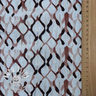 Viscose lin Ivy Diamonds design A digital print