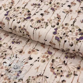 Viscose lin Agapanthus design C digital print