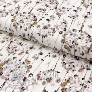 Viscose lin Agapanthus design D digital print