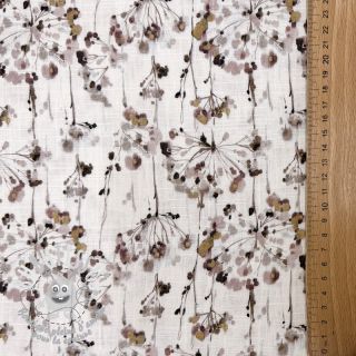 Viscose lin Agapanthus design D digital print