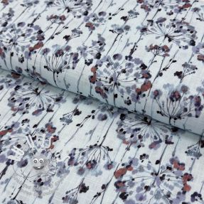 Viscose lin Agapanthus design B digital print