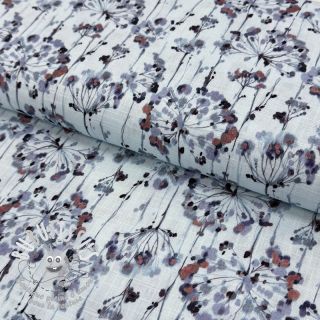 Viscose lin Agapanthus design B digital print