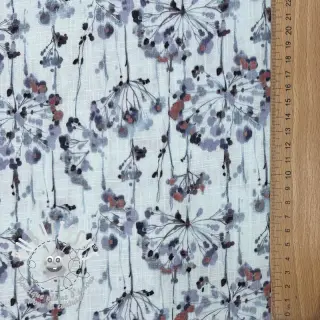 Viscose lin Agapanthus design B digital print