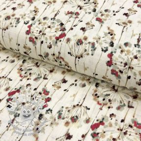 Viscose lin Agapanthus design A digital print