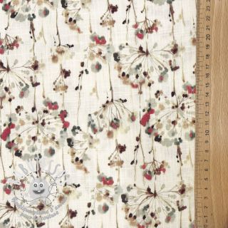 Viscose lin Agapanthus design A digital print