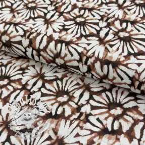 Viscose lin Dandelions digital print