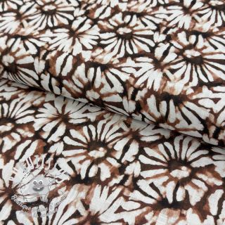 Viscose lin Dandelions digital print