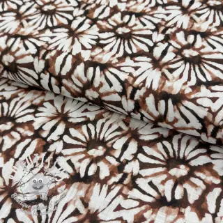 Viscose lin Dandelions digital print