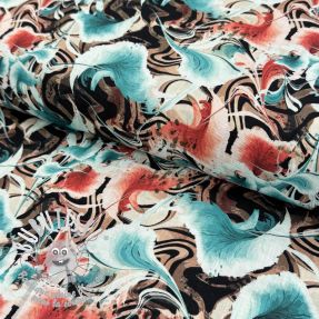 Viscose lin Paint chaos design B digital print