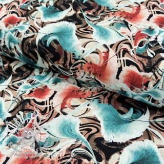 Viscose lin Paint chaos design B digital print