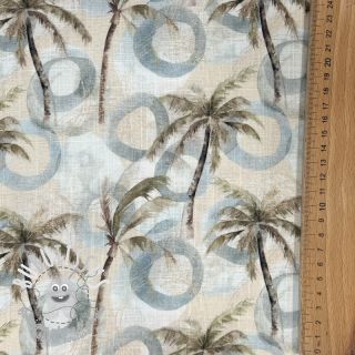 Viscose lin Palm tree digital print