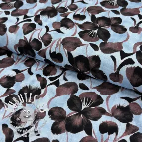 Viscose lin Lotus design A digital print