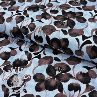 Viscose lin Lotus design A digital print