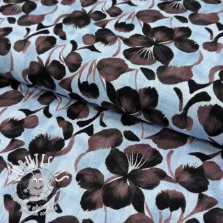 Viscose lin Lotus design A digital print