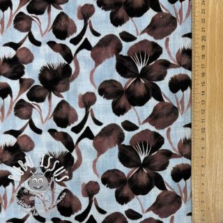 Viscose lin Lotus design A digital print