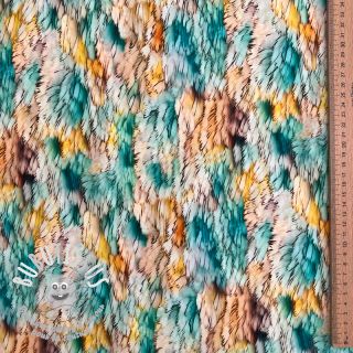 Viscose RAYON POPLIN Stripes design F digital print