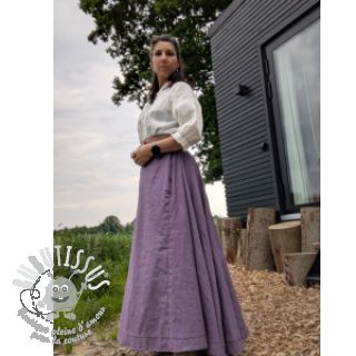 Lin lavé 170 g aubergine