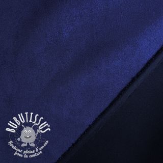 Suede stretch SCUBA navy
