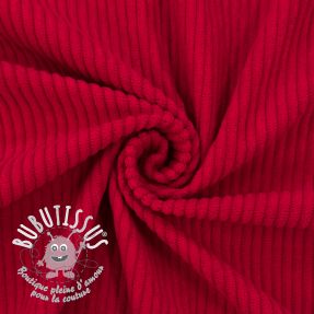 Tissu velours cotelé 6W COTTON TOUCH red 2nd class