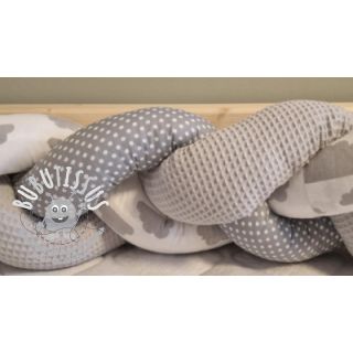 Tissu nid d’abeille grey