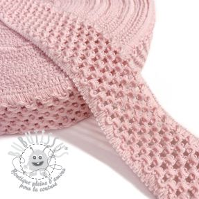 Élastique tricoté 5 cm light rose