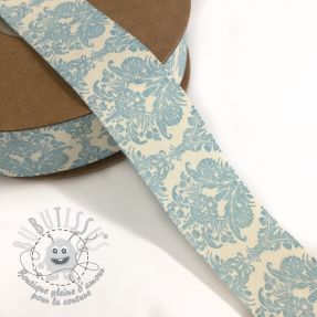 Ruban coton Ornament light blue