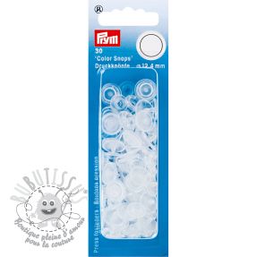 Boutons pressions PRYM transparent shiny