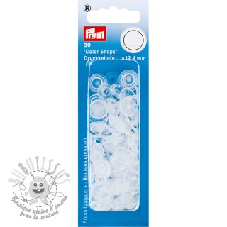 Boutons pressions PRYM transparent shiny