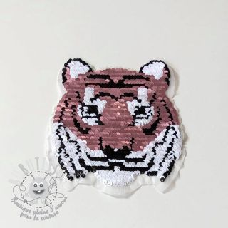 Applique sequin reversible Miss mini Tiger