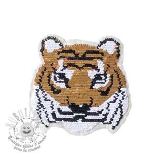 Applique sequin reversible Miss mini Tiger